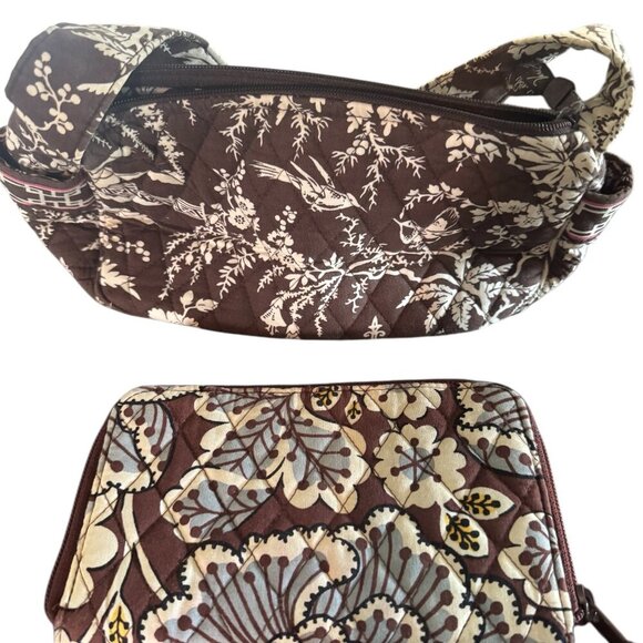 Vera Bradley Vintage Y2K Small Shoulder Tote with Wallet - Picture 2 of 2